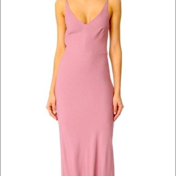Line + Dot Pink Bias Maxi Dress - Picture 1 of 6